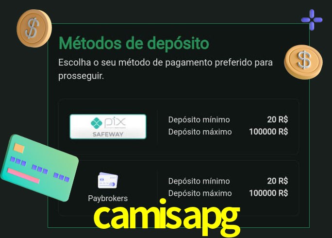 O cassino camisapg oferece uma grande variedade de métodos de pagamento