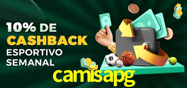 10% de bônus de cashback na camisapg